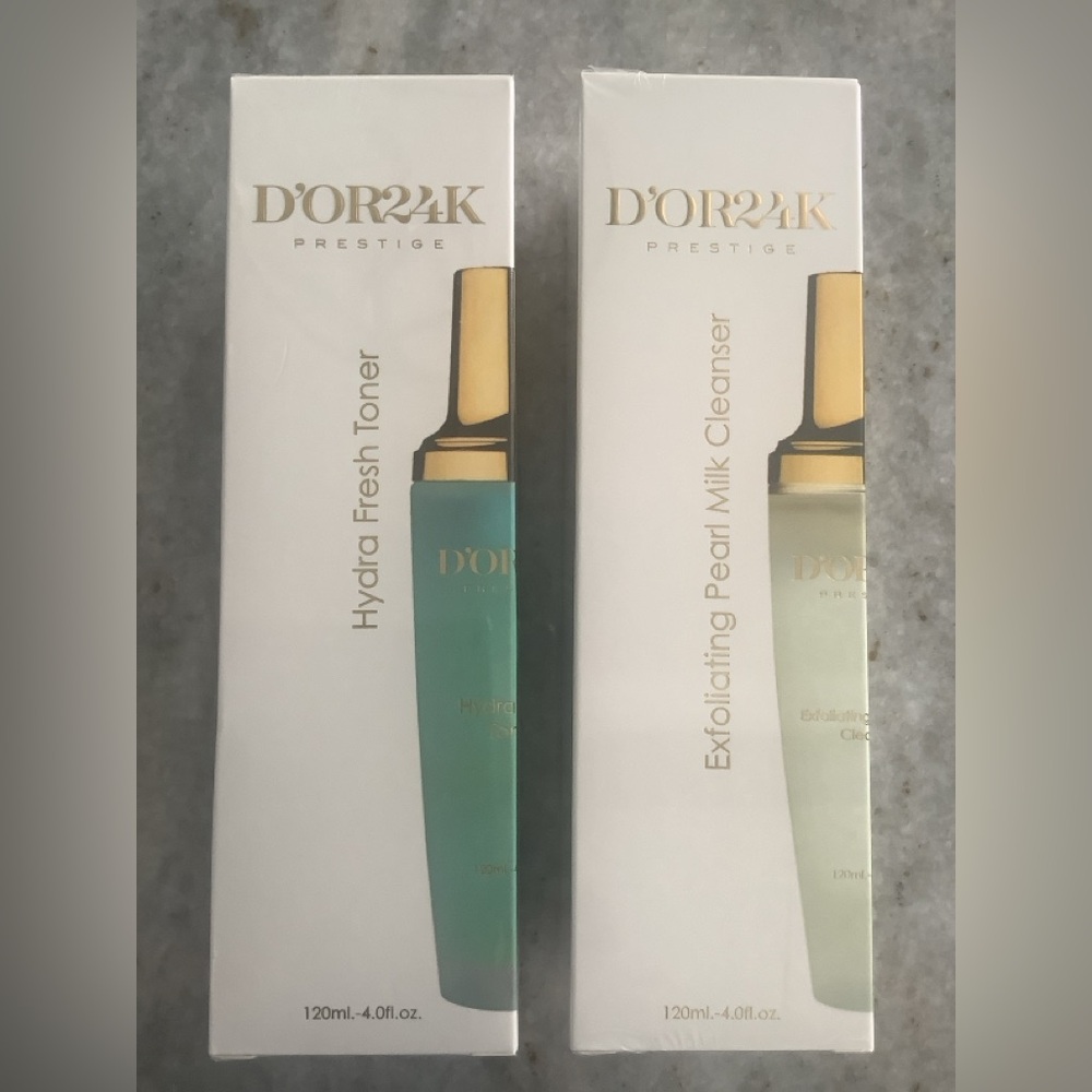 D’OR24K Exfoliating Pearl Milk Cleaner & Hydra Fresh Toner